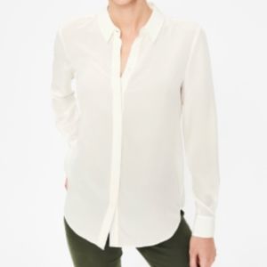 White Silk Shirt